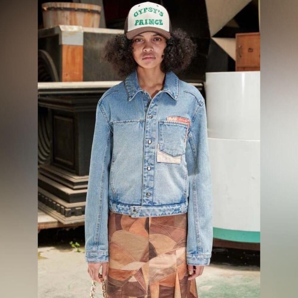Andersson Bell Patchwork Drop-Shoulder Denim Jacket
Boho lounge unique sz Lg - Picture 2 of 16